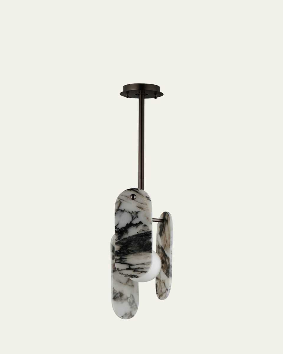 Nina Magon Design from Studio M Megalith Stem Hung Pendant Striae Arya